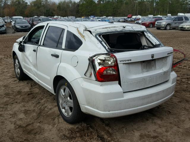 1B3CB1HA3BD254423 - 2011 DODGE CALIBER EX WHITE photo 3