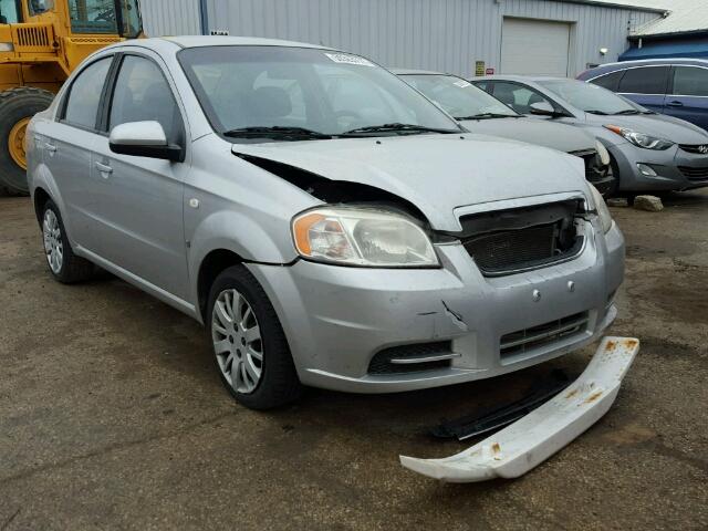 KL1TD56638B063272 - 2008 CHEVROLET AVEO BASE SILVER photo 1