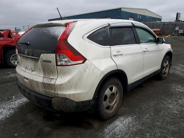 2HKRM4H77DH110928 - 2013 HONDA CR-V EXL WHITE photo 4