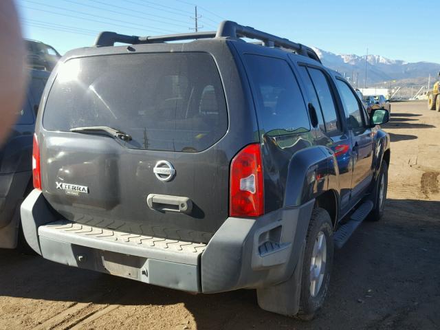 5N1AN08W25C626827 - 2005 NISSAN XTERRA OFF GRAY photo 4