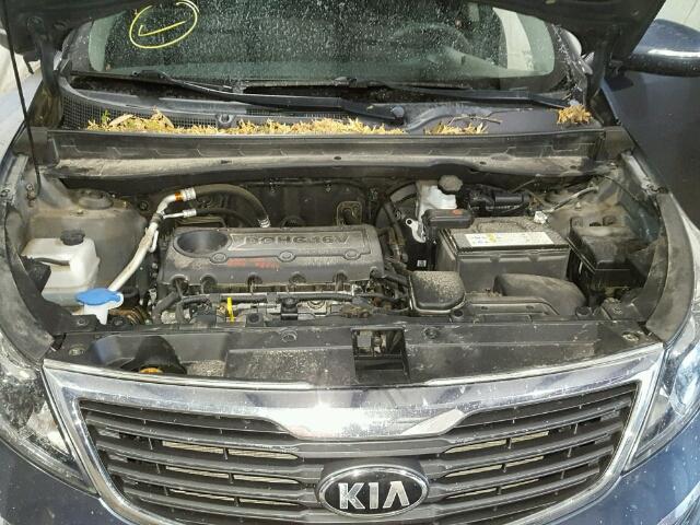 KNDPBCA24D7440567 - 2013 KIA SPORTAGE L BLUE photo 7