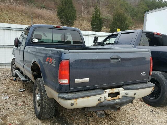 1FTWX31P05ED08914 - 2005 FORD F350 SRW S BLUE photo 3