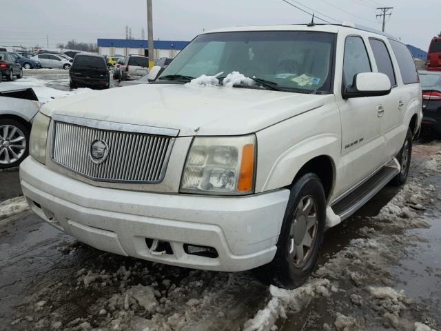 3GYFK66N03G220257 - 2003 CADILLAC ESCALADE E WHITE photo 2