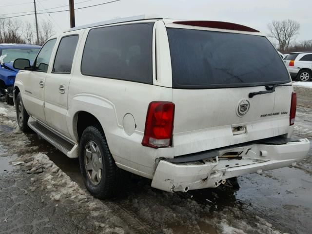 3GYFK66N03G220257 - 2003 CADILLAC ESCALADE E WHITE photo 3