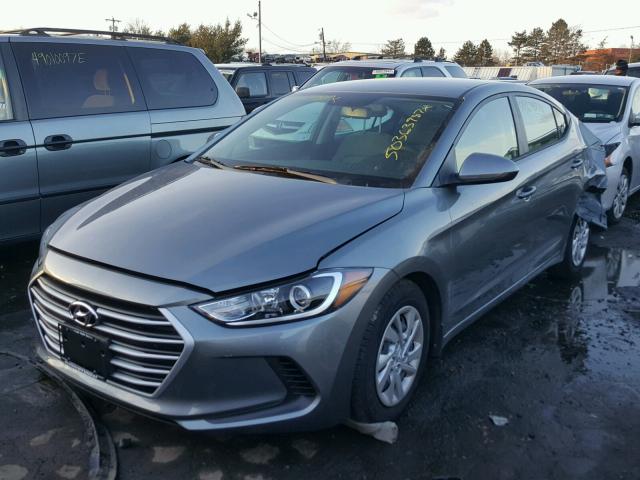 KMHD74LF4HU408876 - 2017 HYUNDAI ELANTRA SE GRAY photo 2