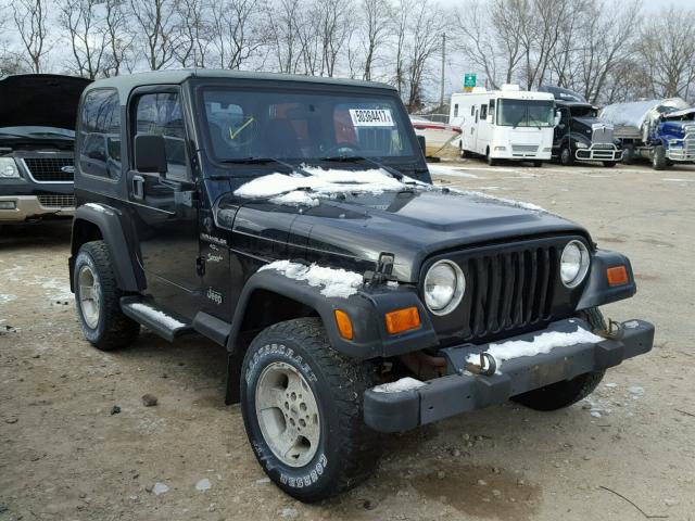 1J4FA49S8YP799431 - 2000 JEEP WRANGLER / BLACK photo 1