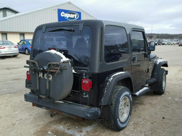 1J4FA49S8YP799431 - 2000 JEEP WRANGLER / BLACK photo 4