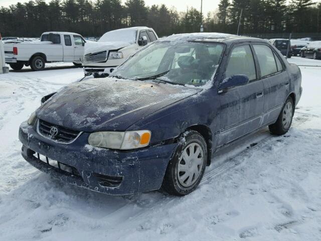 2T1BR12E01C414481 - 2001 TOYOTA COROLLA CE BLUE photo 2