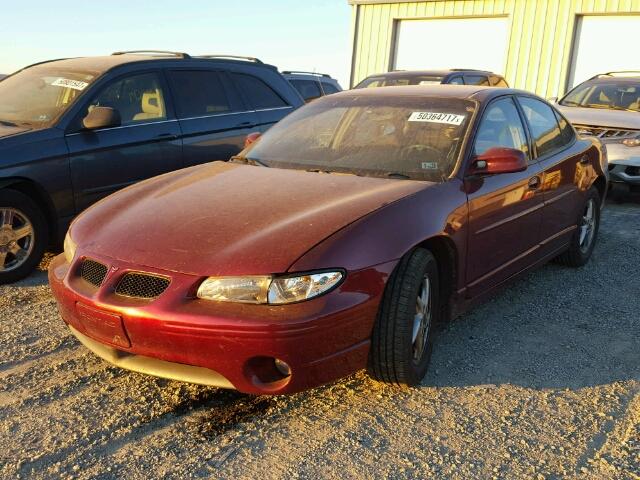 1G2WP52K43F175326 - 2003 PONTIAC GRAND PRIX MAROON photo 2