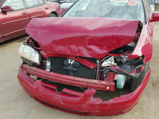 1HGCG32521A012232 - 2001 HONDA ACCORD EX RED photo 9