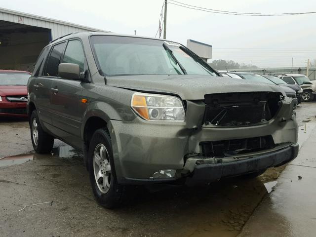 5FNYF28557B038879 - 2007 HONDA PILOT EXL GREEN photo 1