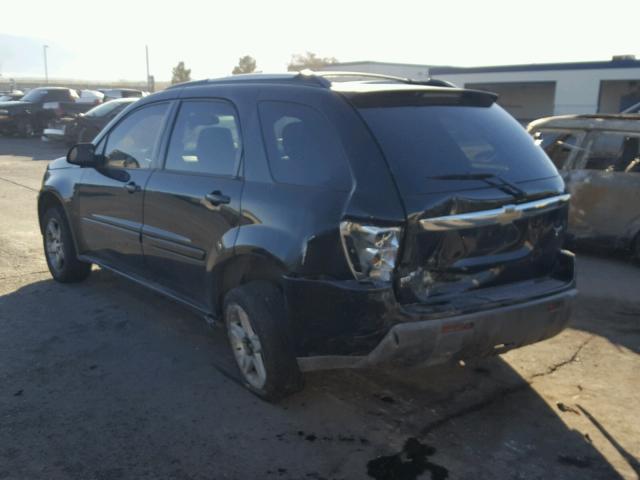 2CNDL63F656109441 - 2005 CHEVROLET EQUINOX LT BLACK photo 3