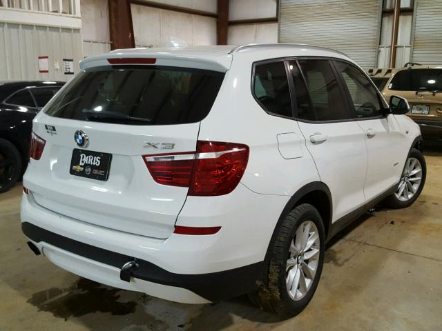 5UXWZ7C33H0X40263 - 2017 BMW X3 SDRIVE2 WHITE photo 4