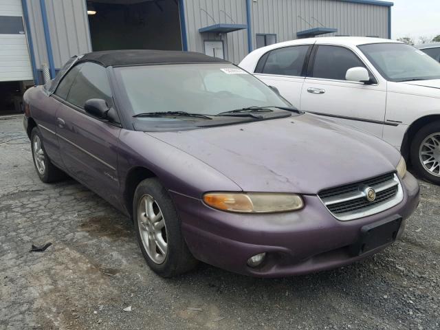 3C3EL55H8TT311129 - 1996 CHRYSLER SEBRING JX PURPLE photo 1