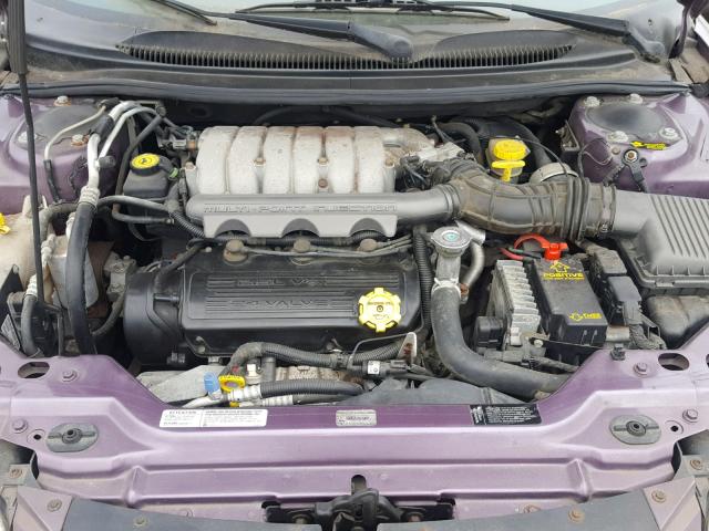 3C3EL55H8TT311129 - 1996 CHRYSLER SEBRING JX PURPLE photo 7