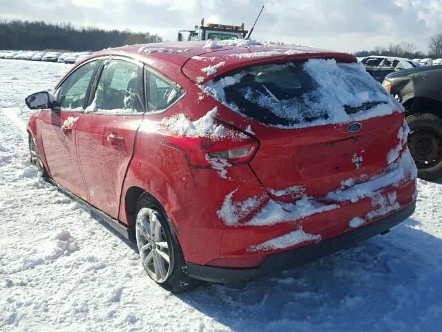 1FADP3KE1FL379174 - 2015 FORD FOCUS SE RED photo 3