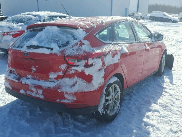 1FADP3KE1FL379174 - 2015 FORD FOCUS SE RED photo 4