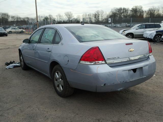 2G1WT58K669254775 - 2006 CHEVROLET IMPALA LT BLUE photo 3