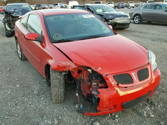 1G2AS18H897185826 - 2009 PONTIAC G5 RED photo 1