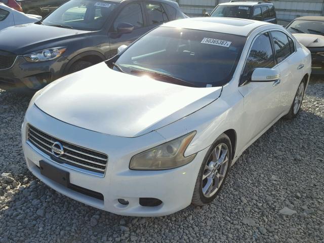 1N4AA51E99C802914 - 2009 NISSAN MAXIMA S WHITE photo 2