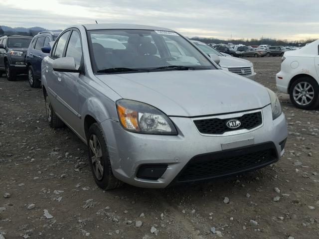 KNADH4A34A6651606 - 2010 KIA RIO LX SILVER photo 1