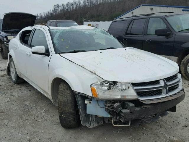 1C3CDZCB2CN126407 - 2012 DODGE AVENGER SX WHITE photo 1