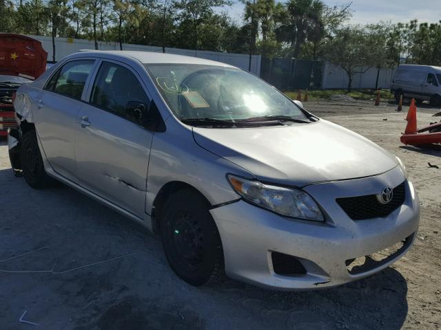 2T1BU4EEXAC347965 - 2010 TOYOTA COROLLA BA SILVER photo 1