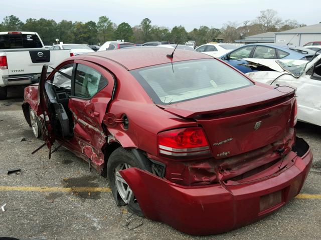 1B3LC56K38N159721 - 2008 DODGE AVENGER SX RED photo 3