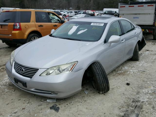 JTHBJ46G272135186 - 2007 LEXUS ES 350 SILVER photo 2