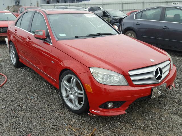 WDDGF54XX9R046600 - 2009 MERCEDES-BENZ C 300 RED photo 1