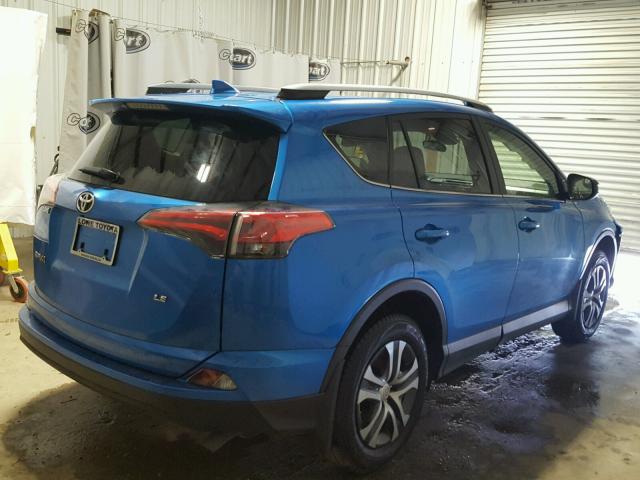 JTMZFREVXHJ710107 - 2017 TOYOTA RAV4 LE BLUE photo 4