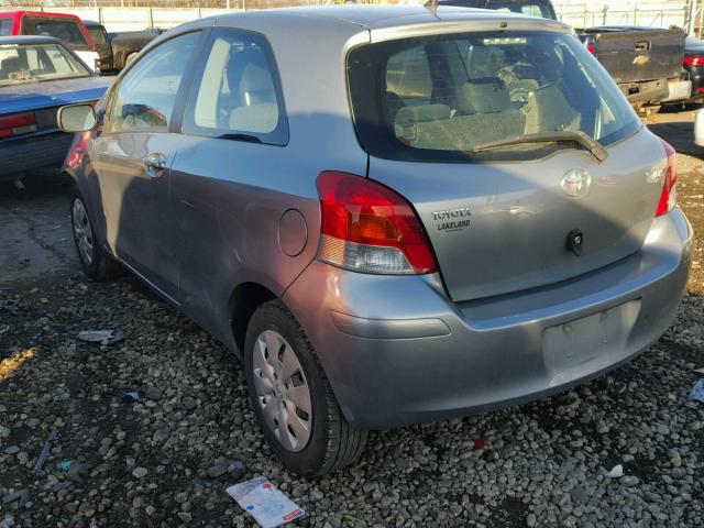 JTDJT903195268064 - 2009 TOYOTA YARIS GRAY photo 3