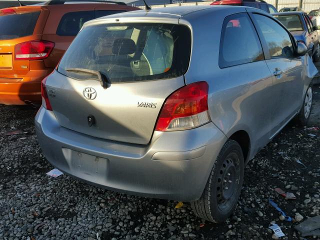 JTDJT903195268064 - 2009 TOYOTA YARIS GRAY photo 4