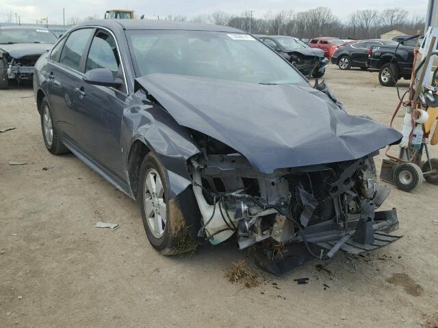 2G1WT57K191131728 - 2009 CHEVROLET IMPALA 1LT BLUE photo 1