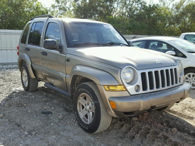 1J4GL48K57W566658 - 2007 JEEP LIBERTY SP GOLD photo 1