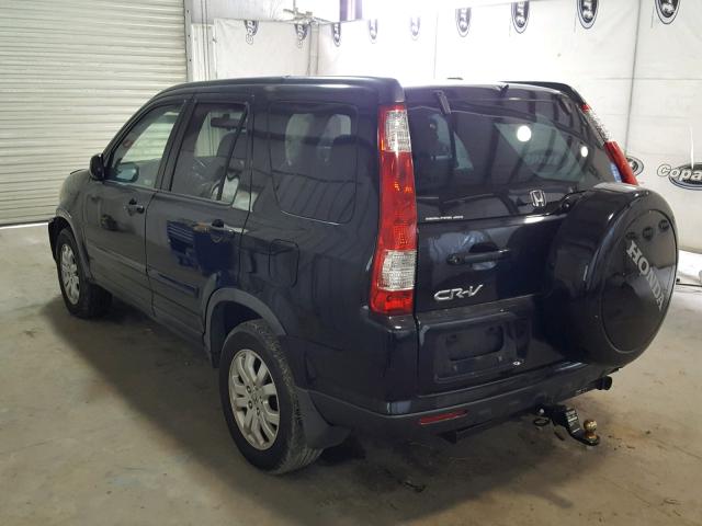 JHLRD78956C021931 - 2006 HONDA CR-V SE BLACK photo 3