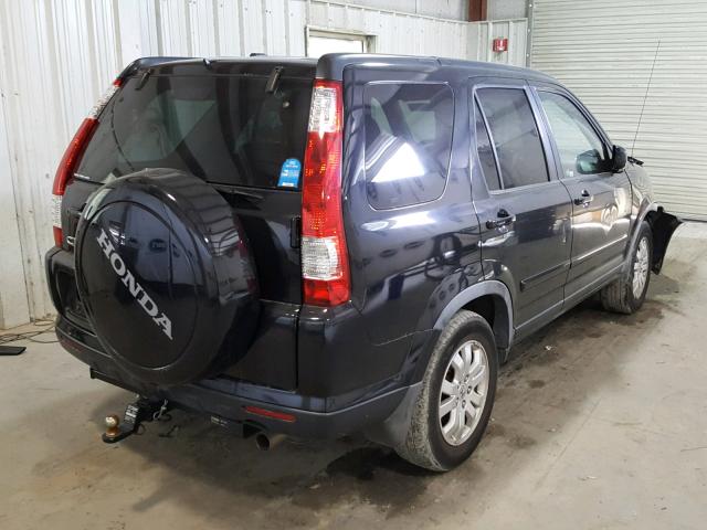 JHLRD78956C021931 - 2006 HONDA CR-V SE BLACK photo 4