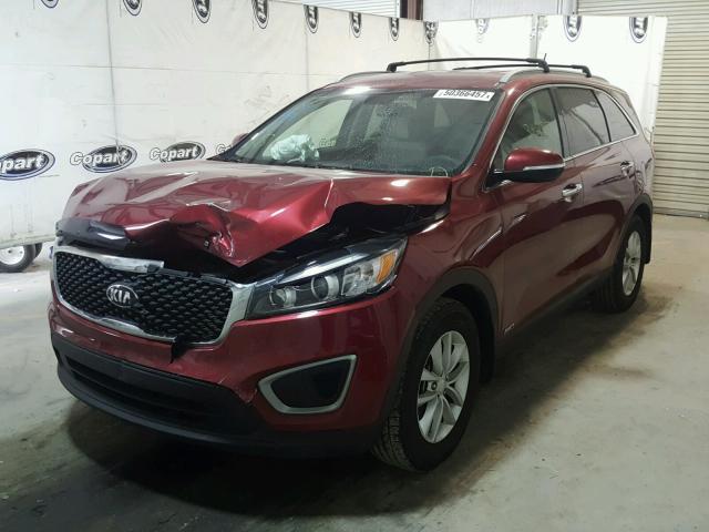 5XYPGDA36GG097736 - 2016 KIA SORENTO LX RED photo 2