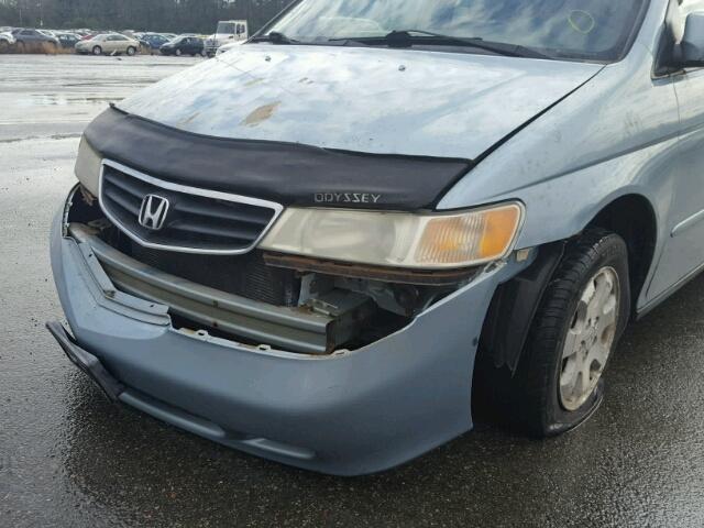 5FNRL18633B121382 - 2003 HONDA ODYSSEY EX BLUE photo 9