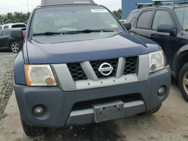 5N1AN08W76C516017 - 2006 NISSAN XTERRA OFF BLUE photo 9