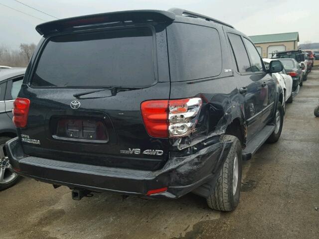 5TDBT48A42S087065 - 2002 TOYOTA SEQUOIA LI BLACK photo 4