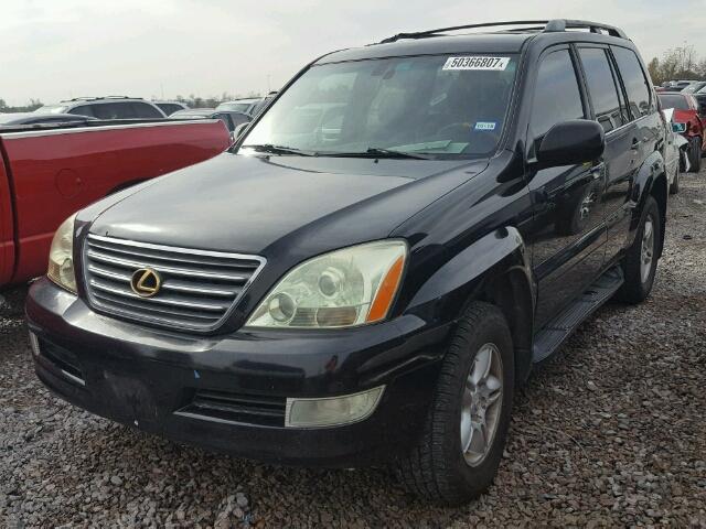 JTJBT20X540030901 - 2004 LEXUS GX 470 BLACK photo 2