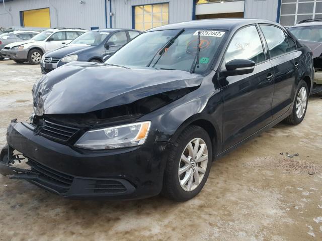 3VWDP7AJ7CM319102 - 2012 VOLKSWAGEN JETTA SE BLACK photo 2