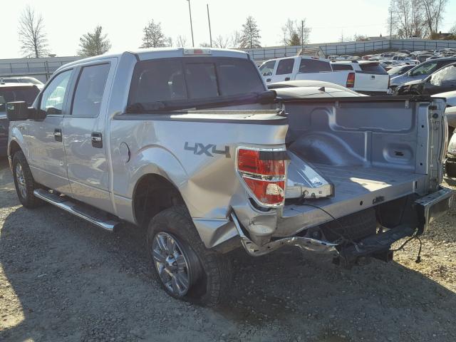 1FTFW1ET0BKD91546 - 2011 FORD F150 SUPER SILVER photo 3