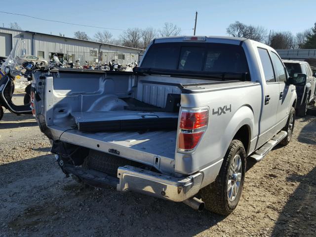 1FTFW1ET0BKD91546 - 2011 FORD F150 SUPER SILVER photo 4