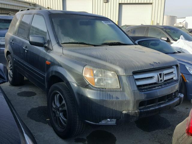 2HKYF18506H501215 - 2006 HONDA PILOT EX GRAY photo 1