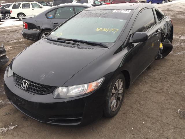 2HGFG12939H519710 - 2009 HONDA CIVIC EXL BLACK photo 2