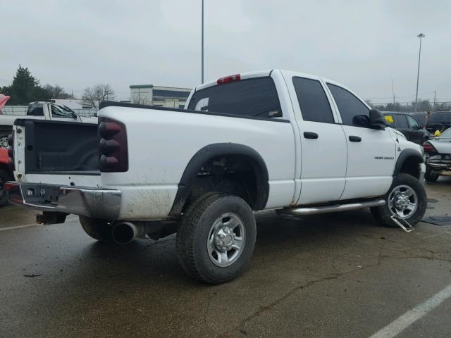 1D7KS28C86J163355 - 2006 DODGE RAM 2500 S WHITE photo 4