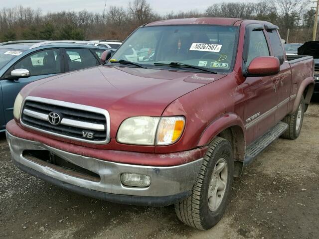 5TBBT48192S287187 - 2002 TOYOTA TUNDRA ACC MAROON photo 2