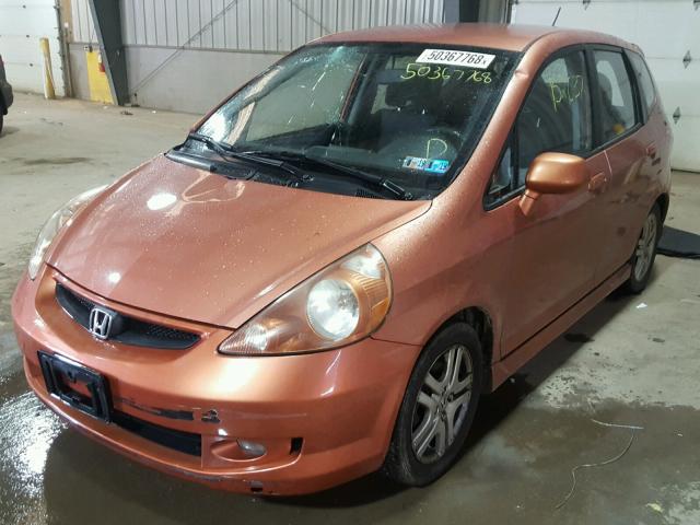 JHMGD37627S067419 - 2007 HONDA FIT S 橙色 照片 2